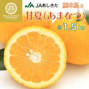 [予約 2月1日-2月28日の納品] 甘夏 あまなつ 甘夏みかん 夏みかん 約1.5kg 柑橘 熊本 熊本県産ほか高品位 冬ギフト お歳暮 御歳暮