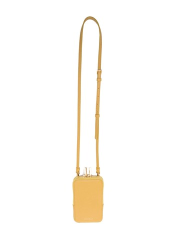 Coccinelle - Flor Hi-Tech phone bag - women - Calf Leather - One Size - Yellow