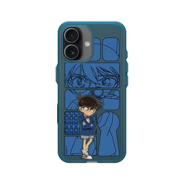 iPhone 17 Clear (相機按鈕) 夜幕藍 - Detective Conan - 藍色鑰匙孔