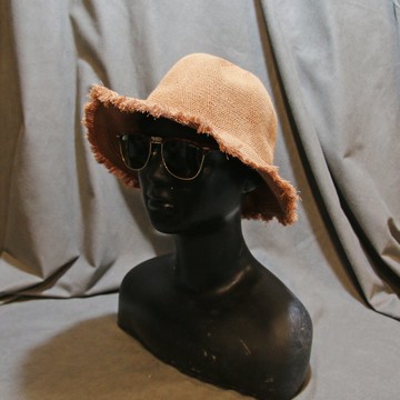 Back to Green::夏季帽款 磚色漁夫帽 h-08//vintage hat