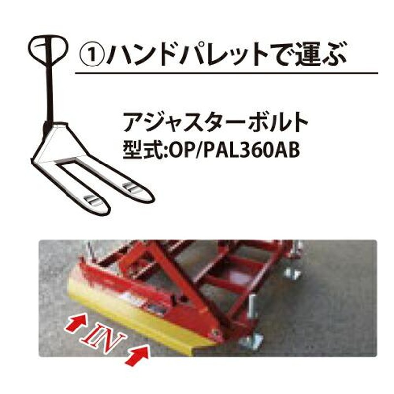 花岡車両 OP/PAL360AB パレットレベラー(PAL-360)用アジャスターボルト 通販 LINEポイント最大0.5%GET  LINEショッピング