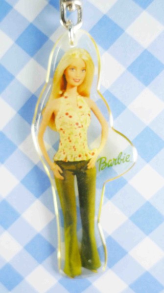 【震撼精品百貨】日本精品百貨-手機吊飾/鎖圈-芭比系列-碎花