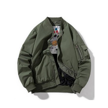 春秋冬季純色棒球服男情侶美式休閑MA1飛行員夾克棉衣ins潮流外套