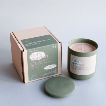 fairy garden 仙女的花園:  集中呼吸 | 190g 香氣蠟燭 - 蜜桃色