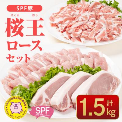 ふるさと納税 佐伯市 SPF豚 大分県産 桜王 (さくらおう) ロースセット (合計1.5kg・3種)