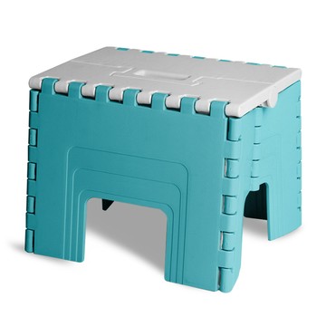 【HOUSE】美好折疊椅-中款6入組 二色可選中款-藍色-6入組