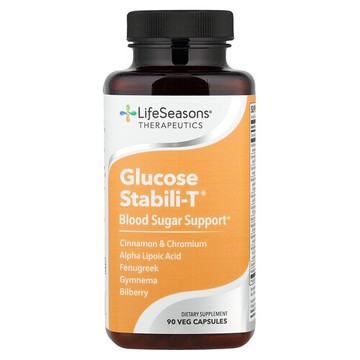 LifeSeasons, Glucose Stabili-T 血糖幫助，90 粒素食膠囊