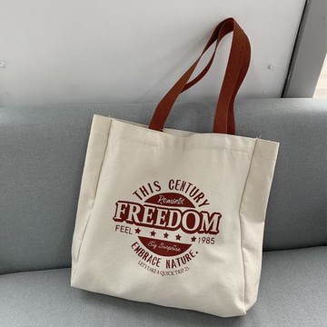 帆布包女春夏ins百搭潮學生日系原宿手提包單肩帆布袋chic大容量