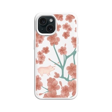 iPhone 15 SolidX 白 - 欣蒂小姐 Miss Cyndi - 靈獸 / 紅櫻