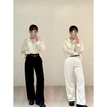 Velpro｜遮肉必收高腰顯瘦牛仔褲 寬褲 闊腿褲 落地褲 牛仔長褲