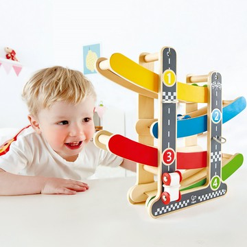 🚚快速出貨【德國Hape】軌道溜溜車｜生日禮物、週歲禮、木製玩具