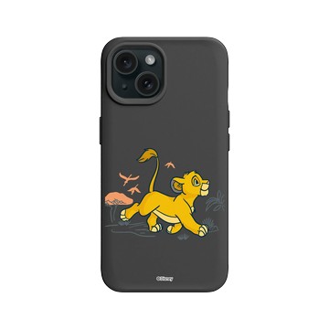 iPhone 15 SolidX 黑 - Disney - Lion King 迪士尼-獅子王 - 辛巴成長中