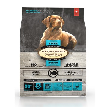 【免運】Oven Baked烘焙客 低敏無穀狗糧 全犬-無穀深海魚(大顆粒)25LB『寵喵樂旗艦店』