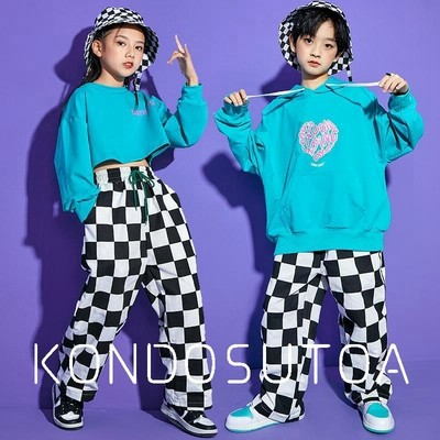 ダンス衣装 キッズ ガールズ ジャズダンス ヒップホップ Hiphop チアガール 女の子 男の子 原宿ファッション チェック柄 応援団 Hiphop Jazz 通販 Lineポイント最大get Lineショッピング