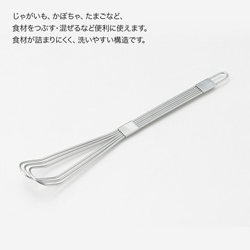 日本製 YOSHIKAWA 不銹鋼攪拌棒 吉川 3in1攪拌器 壓泥棒 18-8不銹鋼 打蛋器 攪拌棒  日本進口 - 日本製 YOSHIKAWA 吉川 3in1攪拌器 壓泥棒 18-8不銹鋼 打蛋器 攪拌棒 不銹鋼攪拌棒
