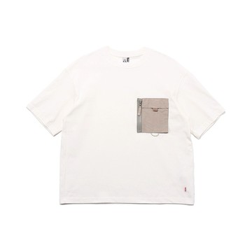 CHUMS 男 Heavy Weight Zip Pocket T-Shirt短袖上衣 白色-CH012358W001
