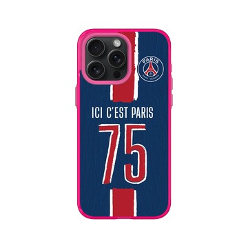 iPhone 15 Pro Max Clear 粉漾桃 - PSG - 75 ICI C'EST PARIS