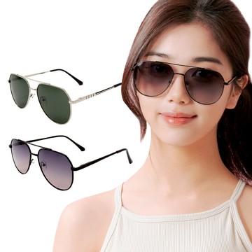 經典時尚飛官彈簧鏡腳寶麗來偏光墨鏡/UV400太陽眼鏡 蕉月綠