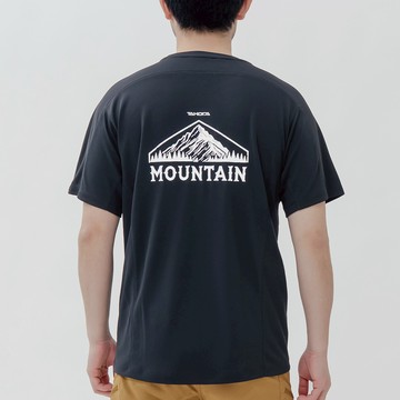 Ogle  環保機能短袖印花系列- Mountain男款 黑色