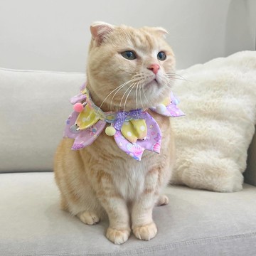 【恰氏手作】夢幻海洋雙層櫻花領巾