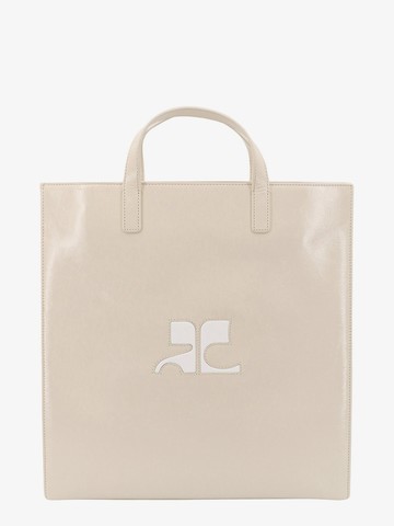 Leather handbag with contrasting logo on the front - COURREGES - gender_Woman