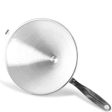 大號24cm帶手柄漏斗三角形罩厘油漏酒漏飲料漏渣漏廚房用品小工具