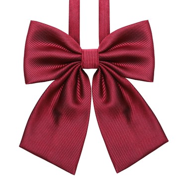 韓版女士酒紅斜紋領花學院風免打領結飄帶 蝴蝶結JK水手服領帶