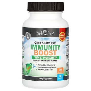 BioSchwartz, 清潔和超純免疫提升劑，90 粒膠囊