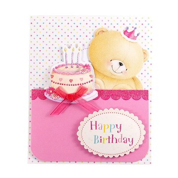 吃蛋糕囉【Hallmark-ForeverFriends-立體卡片 生日祝福】