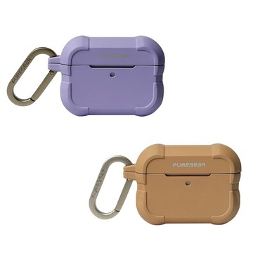 【PUREGEAR 普格爾】AirPods Pro 3 坦克軍規耳機套-薰衣草紫/可可