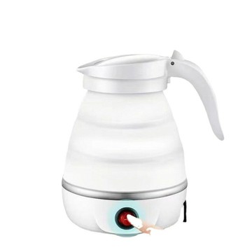 優樂悅~便攜燒水杯折疊水壺旅行燒水壺家用便攜式自動壓縮硅膠開水壺廠家手沖壺 茶壺