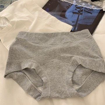 簡約素色純棉內褲 不夾屁屁 純棉加長加寬襠 平角包臀內褲 女生內褲 10A抑菌 棉內褲 中腰內褲