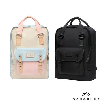 【DOUGHNUT】15.6吋後背包 電腦包 書包 減壓背帶 防潑水 馬卡龍 MacaroonLargeClassic