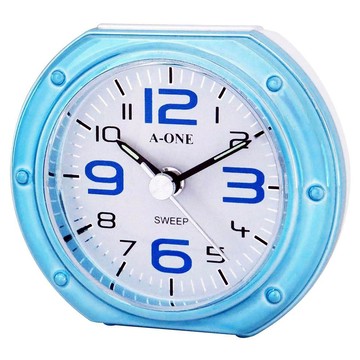 A-ONE 金吉星 圓弧夜光鬧鐘 sweep掃描機芯 Bibi鬧鈴聲 變色數字鐘面板 4分貪睡/夜燈  顏色隨機