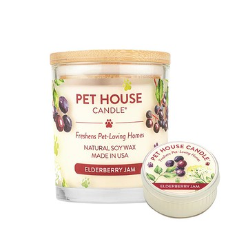 【美國PET HOUSE】室內除臭寵物香氛蠟燭-接骨木莓