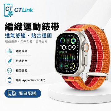 全新雙節金屬尼龍錶帶 雲感透氣編織腕帶 適用 Apple Watch 11 10 9 替換錶帶 42mm 46mm 錶帶