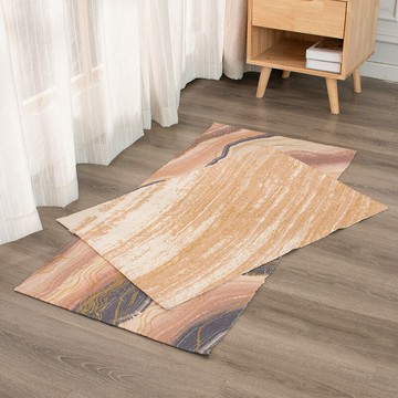 『百貨屋二號』星河行云棉線編織入戶門墊燙金歐式風格卷邊地墊臥室床邊換鞋腳墊