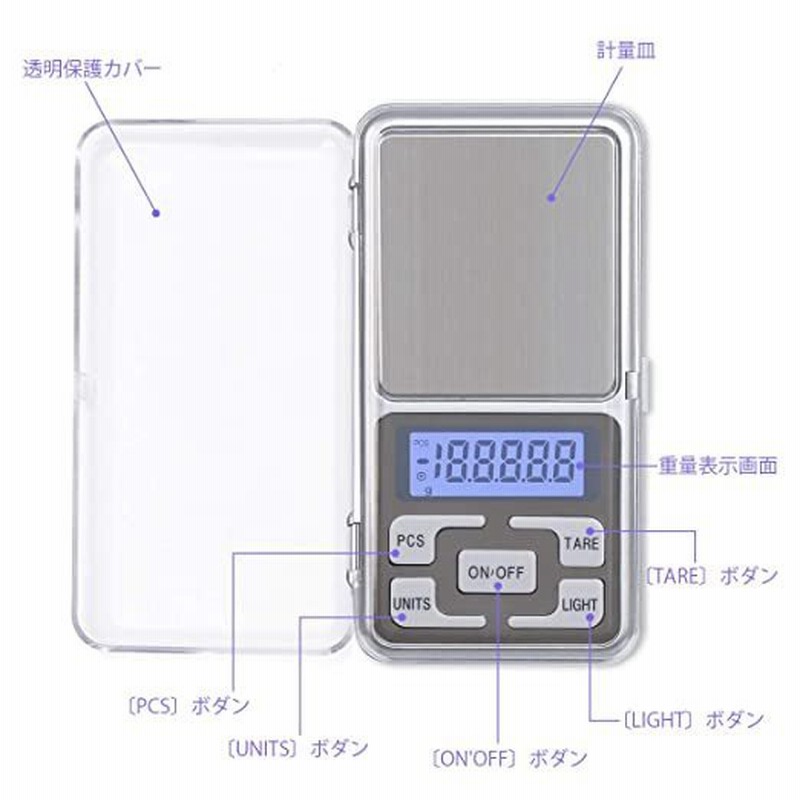 IDAODAN 携帯タイプはかり 最新版 ポケットデジタルスケール(秤) 0.01g-500g精密はかり 日本語取扱説明書付き 業務用(プロ用)  デジタルスケール 電子天秤 通販 LINEポイント最大0.5%GET | LINEショッピング