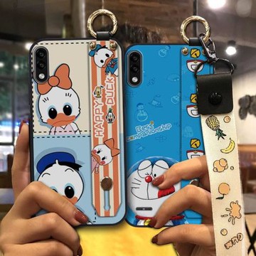 適用于LG K22手機殼卡通動漫支架TPU保護套潮流女款腕帶殼手機套