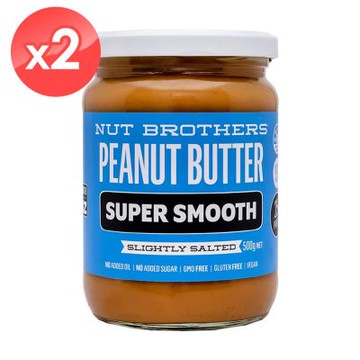 【Nut Brothers堅果兄弟】超絲滑花生醬-海鹽2瓶組(500公克/瓶)
