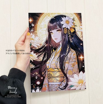 A4 海報 櫛名田姬 少女 奇稻田姬 櫛名田比賣 開運 插畫 藝術品