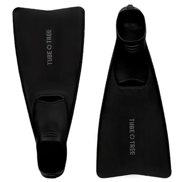 TUBE TREE 長蛙鞋 + 網袋 套組  黑色  M(245~255mm)