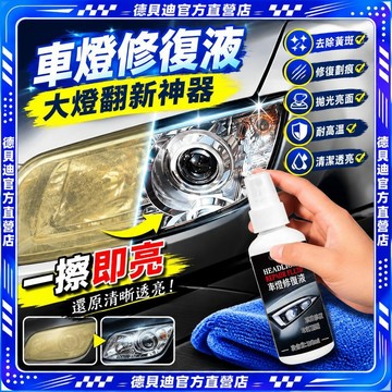 🚀桃園出貨🚀 強效升級車燈修復液汽車大燈翻新神器燈罩拋光劃痕修復發黃清潔免打磨一擦即亮耐高溫去污增透清晰車用保養必備熱銷