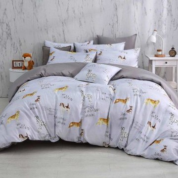 鴻宇 100%精梳棉 美國棉300織 60支 瑞奇樂曲 雙人加大四件式兩用被床包組