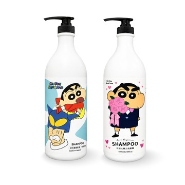 洗髮精 【蠟筆小新聯名】2瓶組-洗髮露 1800ml/瓶 (蜜桃/琥珀檀香)