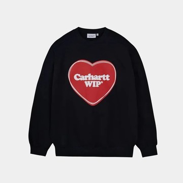 AirRoom 正品 2025AW CARHARTT WIP Heart Sweatshirt 刺繡 愛心 長袖 大學T