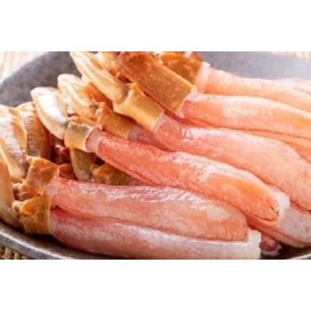 ふるさと納税 「本ずわい蟹」むいちゃいました！！　500ｇ 北海道様似町