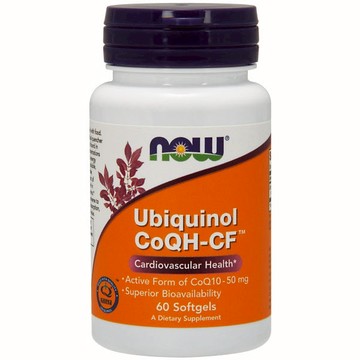 Ubiquinol CoQHCF 60 Gels by Now Foods