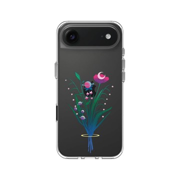 iPhone Air Clear Case（相機按鈕） 透明 - Denise Rashidi (Surudenise) - Space Flowers 花的物語