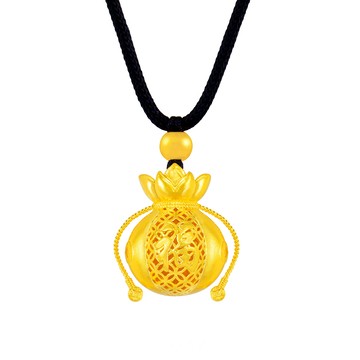Just Gold 雋藏 福蓮寶袋 黃金吊墜 (附繩)
